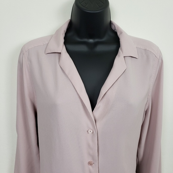 EXPRESS long-sleeve button down blouse - Picture 2 of 5